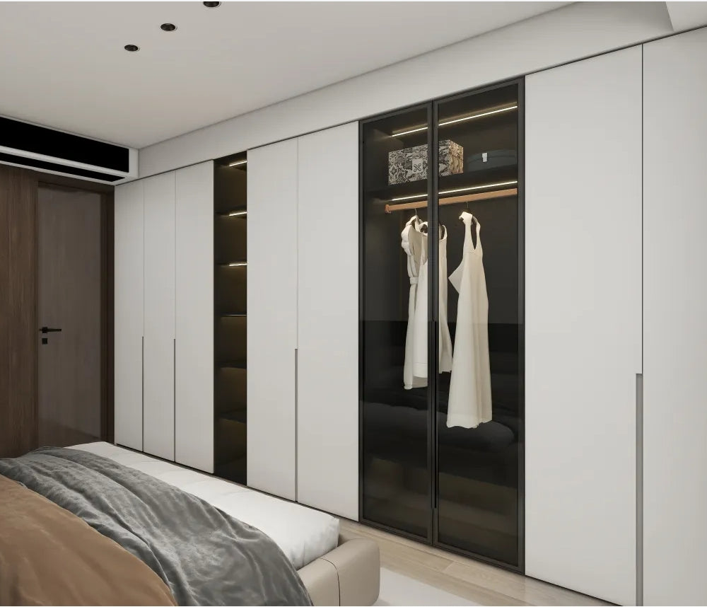 Streamlined Elegance Wardrobe Design in Minimalist Style