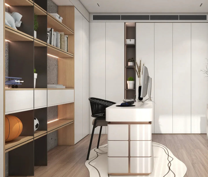 Cabinet Design Study Room Design Minimalist - Serene Elegance 3