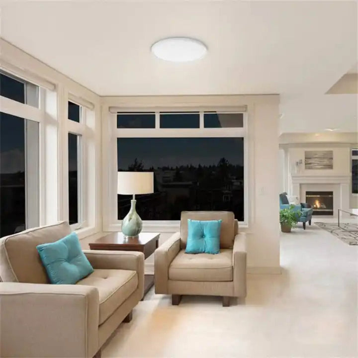Modern Tri-Colour Round LED Ceiling Lamp/Lights
