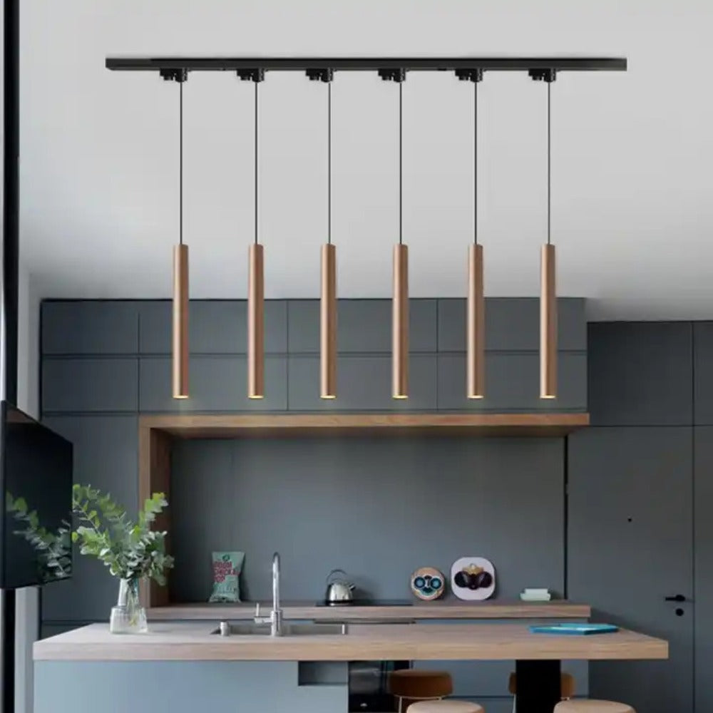 Adjustable Aluminium Led Pendant Gold Spotlights 8W | Meerkat Home