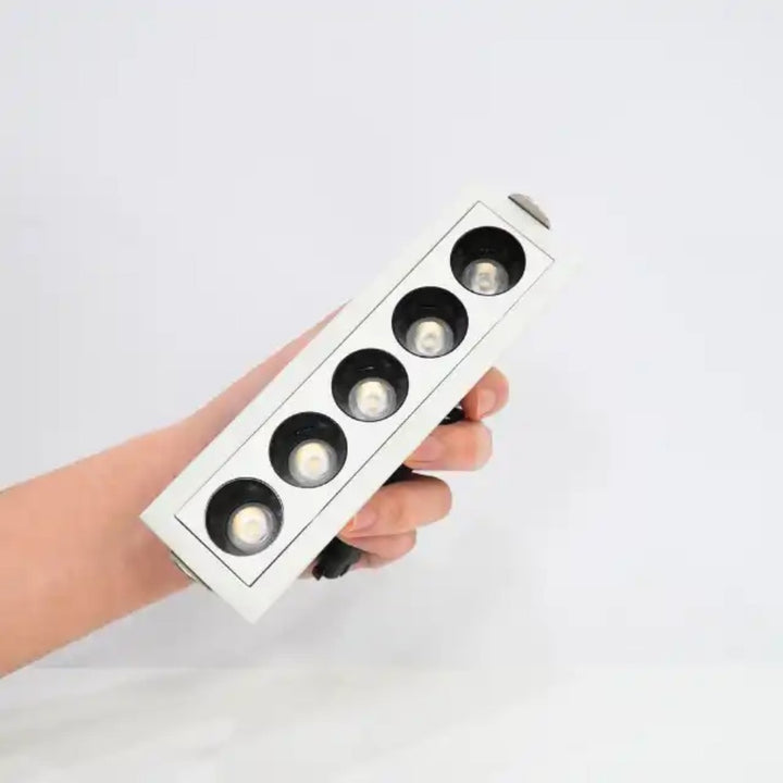 Frameless Embedded 5 Head Grille Spotlight