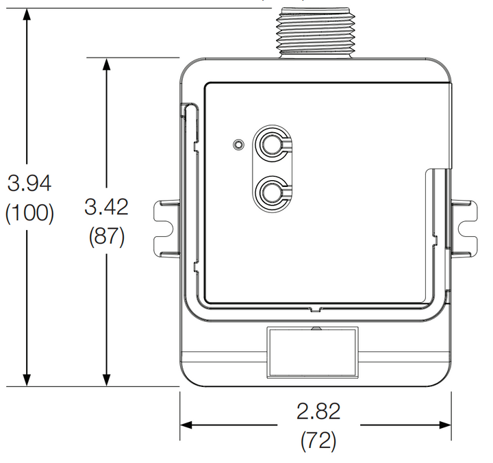 Lutron RF Relay Module dimensions