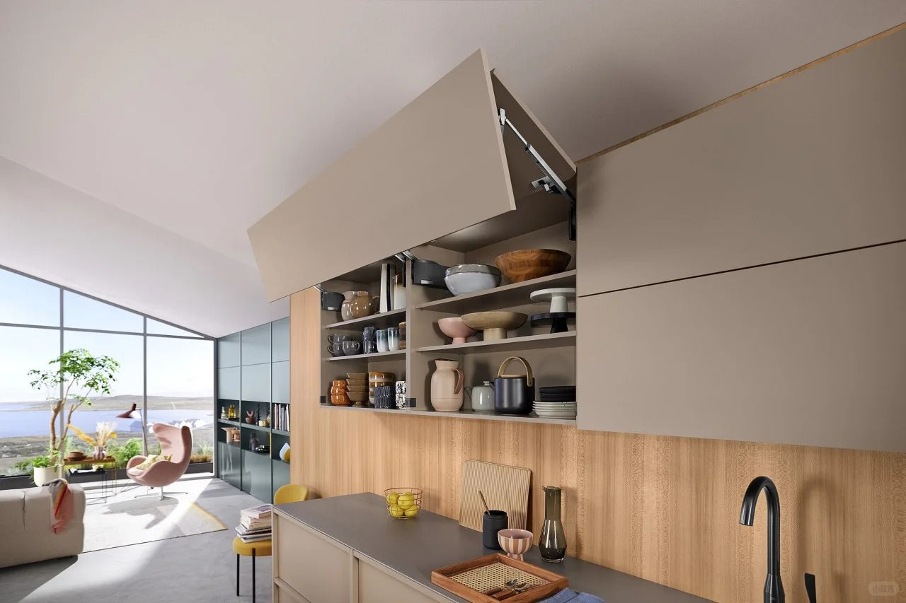 Blum electric bi-fold lift-up cabinet door