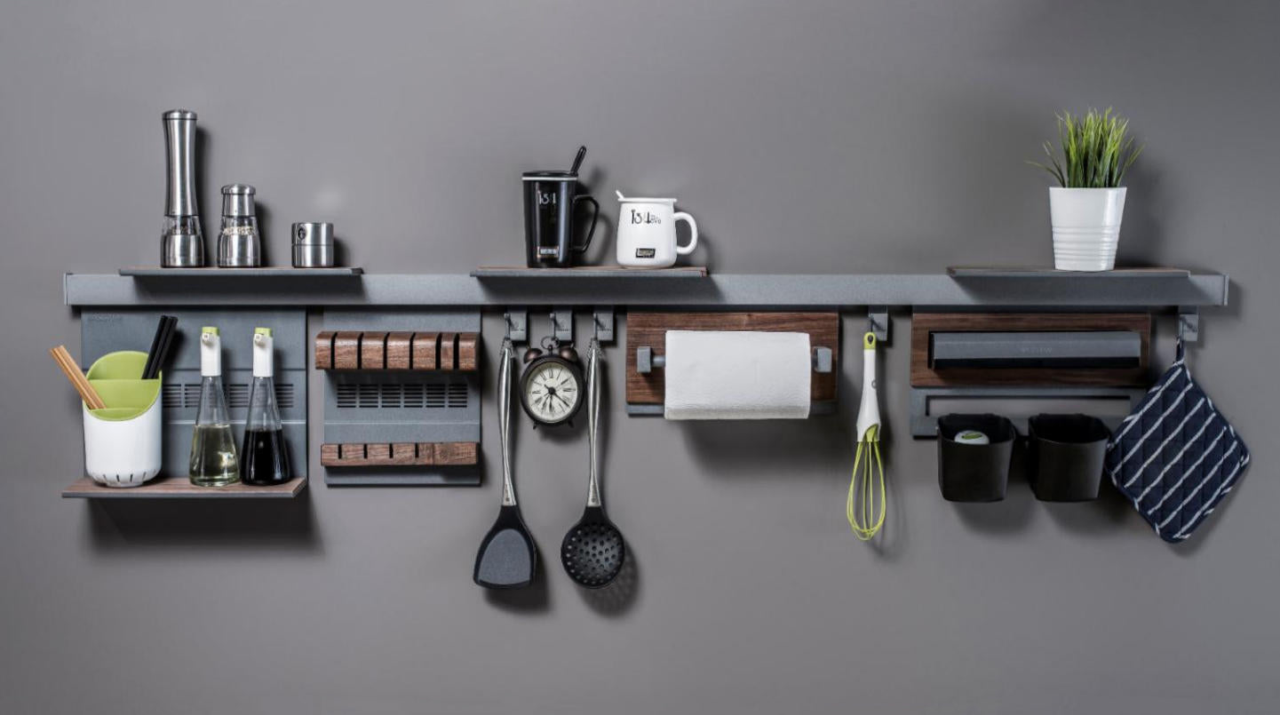 Modular kitchen wall storage system