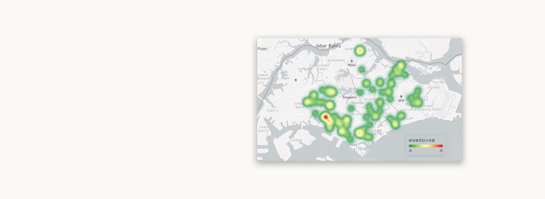Meerkat Home project distribution heatmap across Singapore