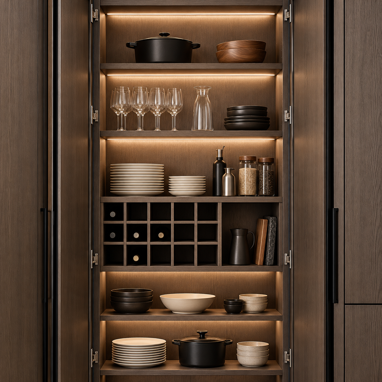 800mm full-height pantry storage system