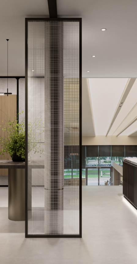 Folding glass door in a Meerkat Home Singapore interior