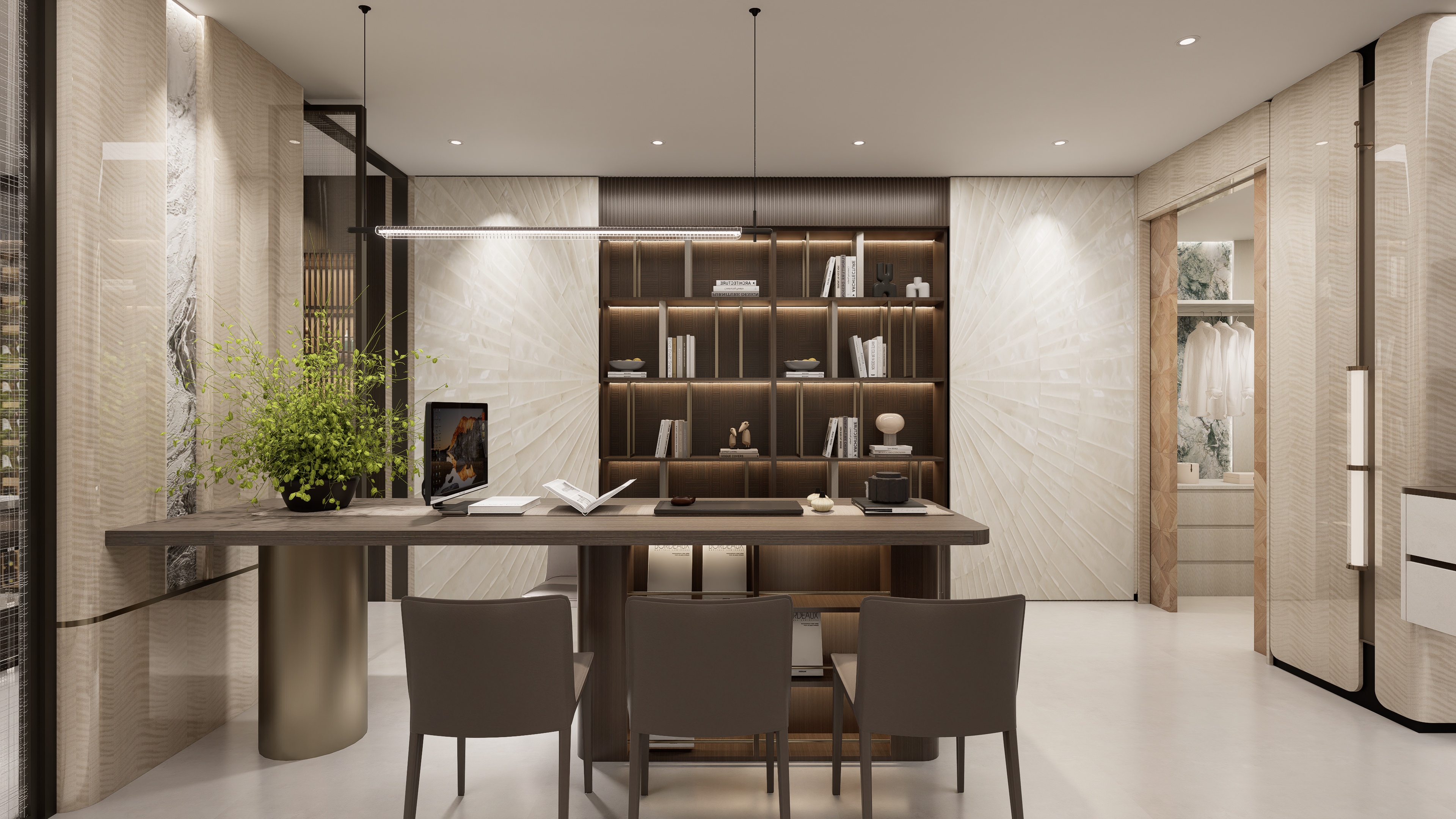 Custom living room cabinetry by Meerkat Home Singapore