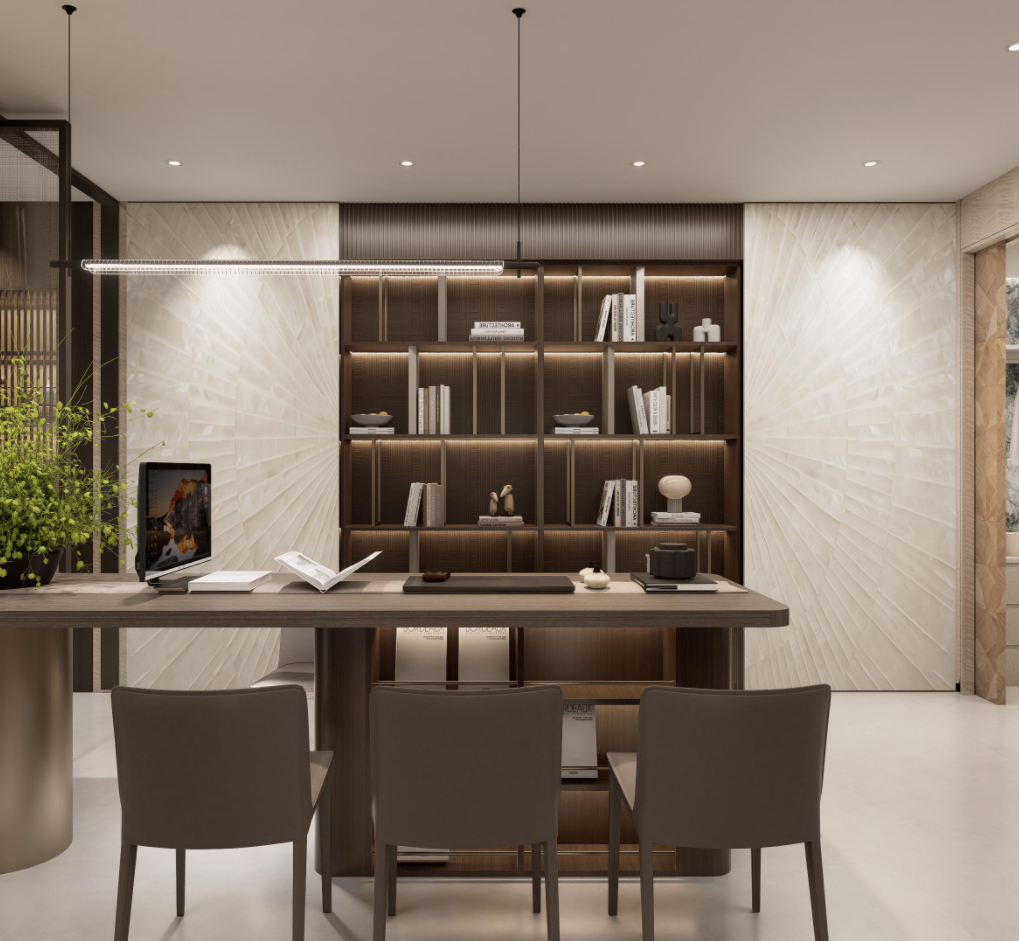 Meerkat Home custom TV wall and library system in Singapore