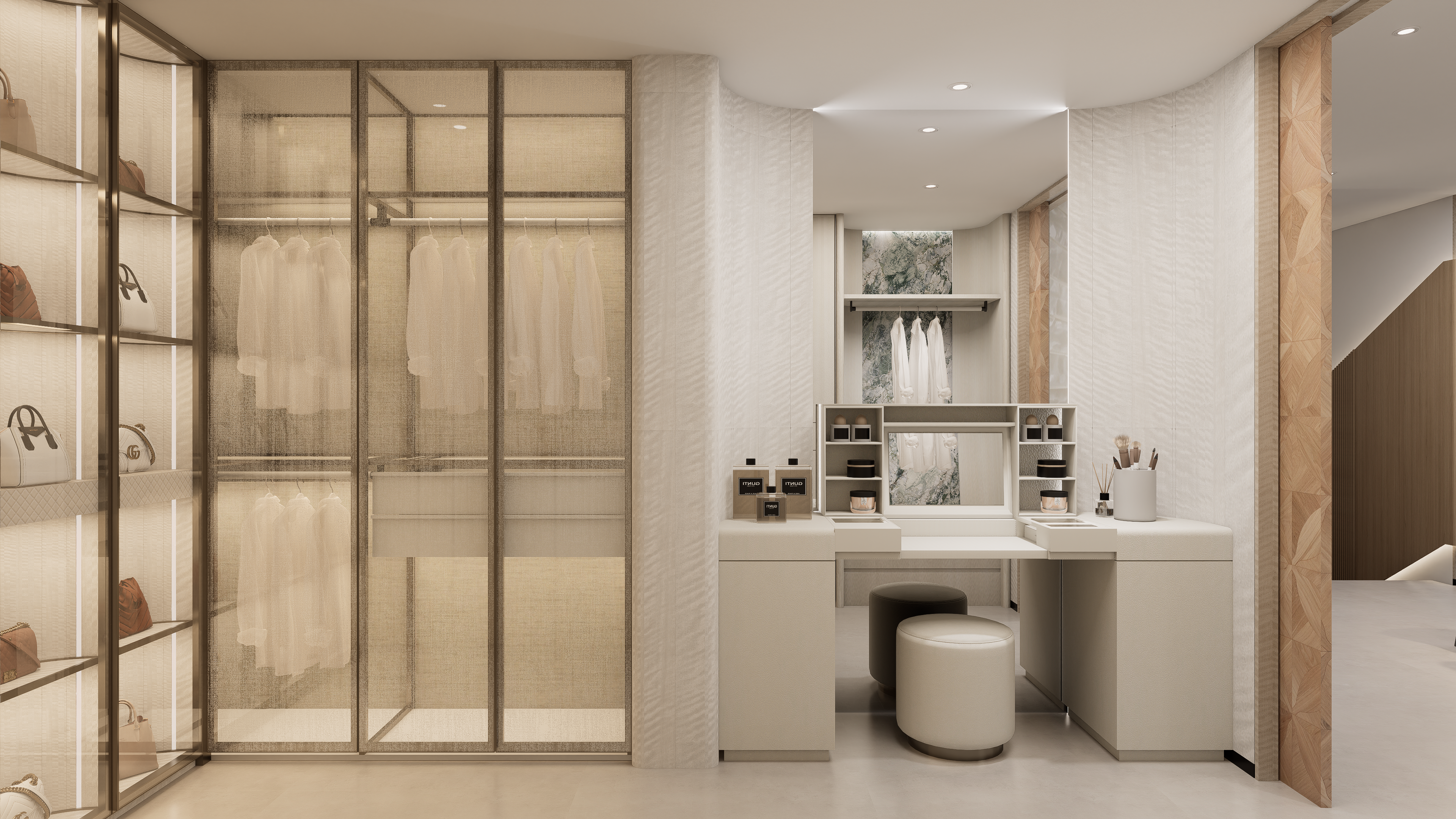 Custom wardrobe system by Meerkat Home Singapore