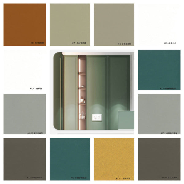 Solid Color Series--Wall panel with bamboo charcoal fiber technology.