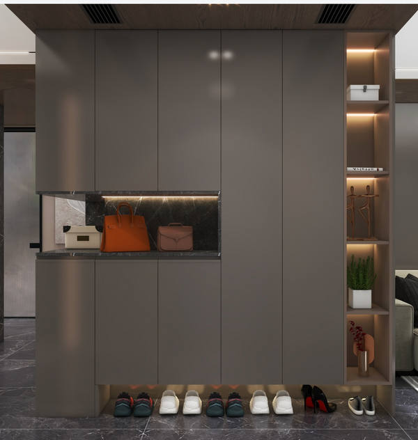 Amalfi Oasis Custom-made Shoe Rack Cabinet Design in Scandinavian Style