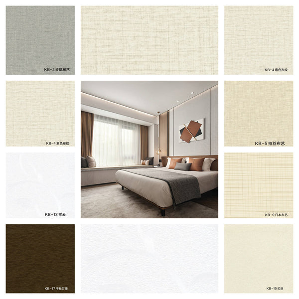 Cloth Series--Wall panel with bamboo charcoal fiber technology for interior wall decor and peel and stick easy installation.