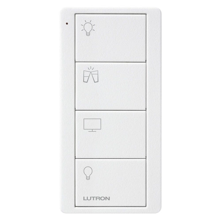 lutron PM2-4B-TAW-P01：4 Button Arctic White Family Scene